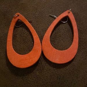 Orange earrings